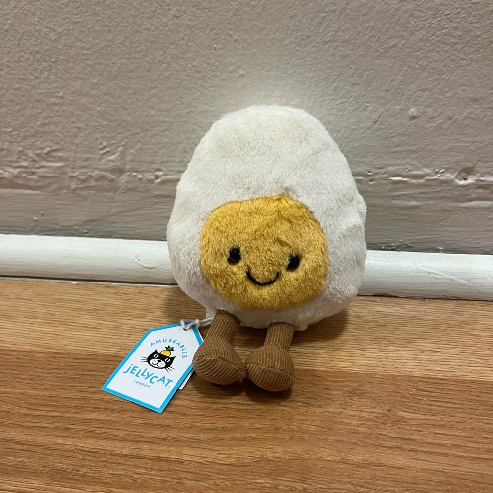 Jellycat Authentic Amuseables Happy Boiled Egg – New with Tag